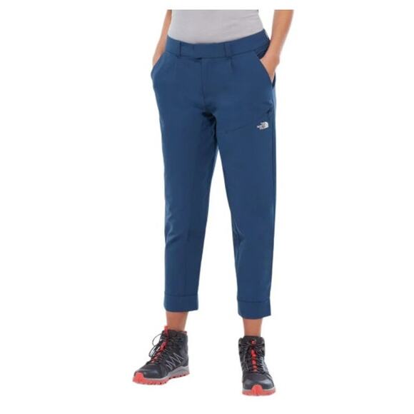 The North Face Women's Inlux Cropped Size 2 Blue Outdoor‎ Hiking Camping Pants - Picture 3 of 13